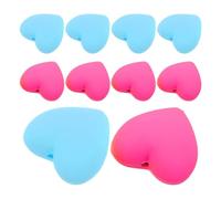 TOYANDONA Cappucci Protezioni per Ferri da Maglia 12 Pezzi in Silicone a Forma di Cuore Facili da Sostituire per Punte per Lavori Creativi e Quilting