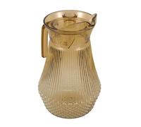 TOYANDONA Caraffa Acqua Trasparente Antigoccia con Beccuccio Ergonomico e Impugnatura Brocca Resistente per Bevande Calde e Fredde Contenitore Succo Facile da Pulire per Casa