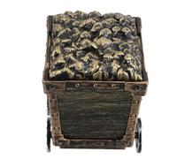 TOYANDONA Carro Miniera per Scatola Colorata Baule Pirata Decorativo per Ragazzi e Ragazze Accessorio e Casa