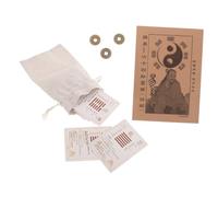 TOYANDONA Carte I Ching Beginner Esagrammi con Monete Cinesi Feng Shui per e Ricchezza Guida Istruzioni Inclusa Materiali qualità e Design Accattivante per Apprendimento e Collezione