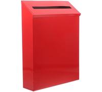 TOYANDONA Cassetta Postale Stile Vintage in Ferro Rosso, da Parete | Contenitore Lettere Grande Capacità, Uso come Posta o Urna Suggerimenti, per Casa