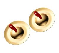 TOYANDONA Cembali a Mano in Rame per Strumento Musicale a Percussione per Danza del Ventre Set 1 Paio Piatti da Dito Suono Nitido per Feste e Intrattenimento