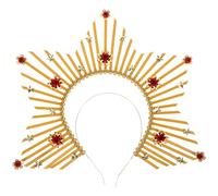 TOYANDONA Cerchietto da Dea Elegante Raggi Solari in Metallo e Plastica, Comodo da Indossare e Non Graffia la Pelle, per Feste e Party Retrò