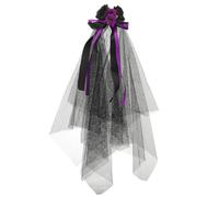 TOYANDONA Cerchietto Floreale Messicano Nero in Rete e Poliestere, Leggero e Versatile, per Feste a Tema e Cosplay Stile Gotico ed Elegante da Donna