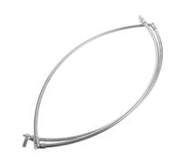 TOYANDONA Cerchio Da Pesca in Acciaio Inossidabile Resistente, Anello Per Retini Da Immersione Pratico e Leggero, Rete Circolare Per Pesca e Raccolta Granchi, Accessorio Per Attrezzature Outdoor