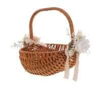 TOYANDONA Cestino Decorativo Rattan Imitazione per e Contenitore Versatile per Stoccaggio per Matrimoni e Decorazioni Domestiche Leggero e Facile da Trasportare