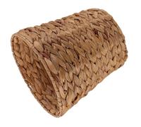 TOYANDONA Cestino Getta Carte in Paglia Naturale Fatto a Mano Resistente ed Elegante Portabiancheria e Cestino Spazzatura Compatto per Camera da Letto e Bagno Design Tradizionale Marrone