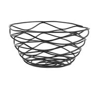 TOYANDONA Cestino Portafritte e Snack in Metallo Nero Capacità Ampia e Design Contenitore Pratico per Patatine Fritte e Pollo Fritto Resistente e Versatile per Uso Alimentare