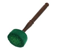 TOYANDONA che bussa alla ciotola del suono del Buddha strumento musicale the sound gong squisito di legno per campane tibetane accessorio per bacchette sonore flanella Green