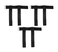 TOYANDONA Cinghie per Caviglia Regolabili Nere 3 Pezzi Attacco per Manubri e Puleggia, Supporto Antiscivolo per Sollevamento Pesi e Allenamento Gambe in Palestra, Accessori Fitness