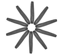 TOYANDONA Cingoli in Gomma Nera Flessibili per Carri Armati Rc, Set da 10 Pezzi Antiscivolo per Modelli Robotici Fai da Te e Sostituzione Parti per Veicoli Telecomandati