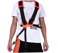 TOYANDONA Cintura Bretelle Regolabile Imbracatura Imbottita per Decespugliatore Arancione con Tracolla Comfort e Fibbia Facile da Usare per Prolungato