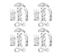 TOYANDONA Ciondoli per Unghie in Argento 100 Pezzi Set Catene Intrecciate e Borchie Metalliche 3D Accessori per Nail Art Halloween e Manicure Fai da Te Decorazioni Versatili per Unghie