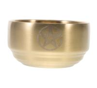 TOYANDONA Ciotola in Rame Piccola per Offerte con Simbolo a Cinque Punte Bruciatore Incenso e Portacandele per Uso Ritualistico e Decorazione Altare Feng Shui