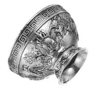 TOYANDONA Ciotola Offerta Buddista in Tibetano Antico Ciotola per Acqua Sacra Liscia e Resistente per Meditazione Preghiera e Decorazione Rituale