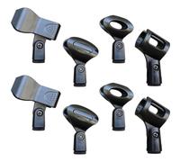 TOYANDONA Clip per Microfono 8 Pezzi in Plastica Resistente Adattatore Femmina, Supporto Microfono per Asta e Palco, Clip Regolabili per Uso Interno ed Esterno