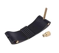 TOYANDONA Clip per Sax Contralto Testa di Flauto Intagliata Nera e Dorata, Carta per Sassofono, Accessorio Musicale per Principianti, Design a Vite Facile da Installare e Resistente