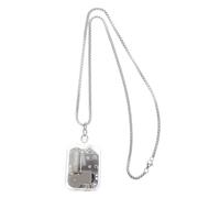 TOYANDONA Collana Ciondolo Musicale in Acrilico e Metallo Argento Mini | Accessorio Leggero e Chic, Idea Regalo Unica, per Donne e Bambine, Stagione Festiva