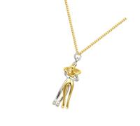 TOYANDONA Collana Da Donna Ciondolo Semplice Dorato Per San, Gioielli Testimone D'amore, Regalo Romantico Per Feste e Compleanni, Accessorio Elegante Per Abbigliamento Quotidiano