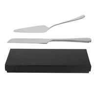 TOYANDONA Coltello e Paletta per Torta in Acciaio Manico lungo Set Utensili per Taglio e Servizio Dolci Eventi e Cerimonie