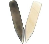 TOYANDONA Coltello in Agata per Lucidatura Gioielli 2 Pezzi 7 CM per Pulizia e Creazione Bracciali Oro e Argento Stile Casuale