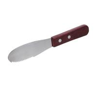 TOYANDONA Coltello per Formaggio e Burro Manico in Legno, Spatola per Marmellata e Raschietto Piccolo Portatile in Acciaio Inox, Utensile da Cucina Multifunzione per Spalmare e Tagliare