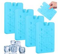 TOYANDONA Confezione da 4 blocchi refrigeranti riutilizzabili per contenitori per il pranzo e contenitori frigoriferi, robusti blocchi congelatori per picnic, campeggio e viaggi, accessori