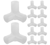 TOYANDONA Connettore a 3 vie da 20 pezzi: giunto a T in plastica per asta dell'armadio, per armadio in tela, scarpiera, asciugatrice, adattatori per mobili, 22 mm per montaggio in camera da letto.