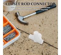 TOYANDONA Connettore a quattro vie da 20 pezzi: giunto per asta dell'armadio in plastica per armadio in tela, scarpiera, asciugatrice, adattatori per mobili da 22 mm per montaggio in camera da