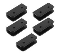 TOYANDONA Connettori a Gomito in Plastica Nera per Pali della Pensilina Set da 5 Pezzi, Connettore per Giunti Tende Resistente alle Intemperie, Accessori per Gazebo e Coperture da