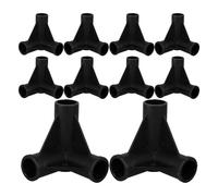 TOYANDONA Connettori a T per Box 10 Pezzi, Giunti in Plastica Pp Neri da 19 Mm, Accessori per Recinzione Sicurezza, Montaggio Rapido per Box e Tende Animali, Compatibili Tubi per