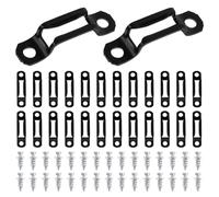 TOYANDONA Connettori Invisibili Due per Mobili e Armadi, Vite di Fissaggio Combinata in Acciaio Robusto Spessore 1,4 Mm, Set da 100 Pezzi Meccanismo Scorrevole per Montaggio Rapido