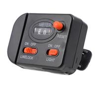 TOYANDONA Contatore per Lenza da Pesca Portatile Nero in ABS Misurazione Precisa e Design Leggero per Canne da Pesca e Lenze Fino a 65mah,