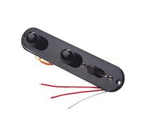 TOYANDONA Control Plate Per Chitarra Tl Nero Vie Con Manopole Di Volume e Tono Facile Da Installare e Duraturo Ricambio Per Parti Di Chitarra Gea