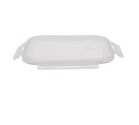 TOYANDONA Coperchio per contenitore rettangolare per alimenti - Contenitore ermetico in plastica a prova di perdite con fibbia a scatto e guarnizione in silicone per scatola ermetica in vetro da