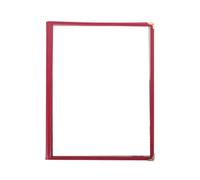 TOYANDONA Copertina per Menù in Pvc Trasparente Resistente All'acqua e All'olio per Hotel e Bar, Porta Ricettario e Listino Prezzi, Custodia per Menu Professionale