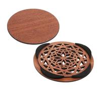 TOYANDONA Copertura Foro Sonoro per Chitarra in Legno Massello, Schermo Acustico Anti-Feedback, Accessorio Compatto per Riduzione Rumori Indesiderati, Facile da Installare, Colore Legno