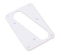 TOYANDONA Copertura Per Pickup Elettrico Singolo Con Base Piatta Anello Di Montaggio Per Chitarra Bianco Elegante e Resistente Per Ponte