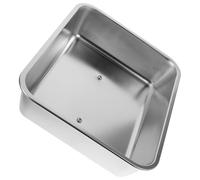 TOYANDONA Copri Rettangolare in Acciaio per Barbecue e Griddle Coperchio Basting Schizzi per Cucina Western Accessorio Essenziale per Steak e Piatti Grill