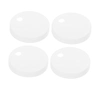 TOYANDONA Copribulloni WC Decorativi Bianchi in Plastica Resistente per Sedile WC Tappi Coprivite per Bulloni Pavimento Kit 2 Paia per Accessori Bagno e Montaggio Sedile