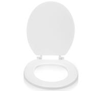 TOYANDONA Copriwater in Schiuma Bianco Design Spesso, Sedile Wc Classico e Stabile, Cuscino Morbido per Bagno Confortevole e Resistente