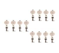 TOYANDONA Corda Da 12 Pezzi accordatore chiave sintonizzatori bloccabili accordatori per chitarra Chiavi accordatura ukulele Perni di sintonizzazione ukulele sintonizzatore bianca