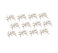 TOYANDONA Corna di Rami di Plastica per Decorazioni Natalizie Fai da Te, 12 Paia 9 Cm, Abbellimenti per Mani di Pupazzo di Neve, Materiale Sicuro per attività Creative dei Ragazzo Ragazza