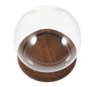 TOYANDONA Cupola di Vetro Trasparente con Base per Micro Paesaggi e Decorazioni Creative Copertura in Vetro Sfera con Design Delicato e Resistente per Esposizioni e Collezionismo