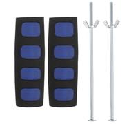 TOYANDONA Cuscinetti per Stampelle Sotto Ascelle Imbottiti Nucleo in Legno Leggero, Copri Stampelle Antiscivolo per Supporto Ascellare, Set 1 Paio per Deambulazione e Recupero Mobilità