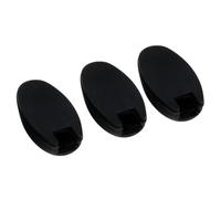 TOYANDONA Cuscinetti Protettivi in Silicone per Tastiera Sassofono, Copertura Laterale Palmare Nera 3 Pezzi, Accessori per Protezione Chiavi Laterali Adatti a Tutti i Modelli, Pratici
