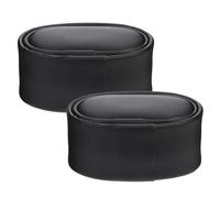 TOYANDONA Cuscino per Orologio Automatico 2 Pezzi in Pu Nero, Cuscinetto Compatto per Avvolgitore Orologi Meccanici, Accessorio per Collezionisti e Custodia Protezione Bracciali