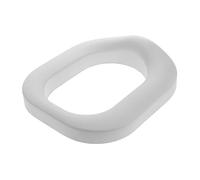 TOYANDONA Cuscino Sedile Imbottito per Wc Bambini Cuscinetti Antiscivolo in Pu Grigio, Copriwater Riutilizzabile per Addestramento al Vasino a Casa in Viaggio