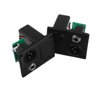TOYANDONA Custodia Batteria Pickup per Chitarra e Basso 9v 2 Pezzi, Cover Batteria Attiva Lc-5 in Plastico e Metallo Interfaccia 6.35 Xlr per Performance All'aperto