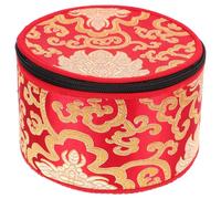 TOYANDONA Custodia per Campane Tibetane Borsa Resistente per Ciotole Buddiste Design Cerniera per Meditazione e Canto